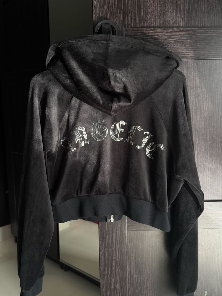 Black Crop Hoodie