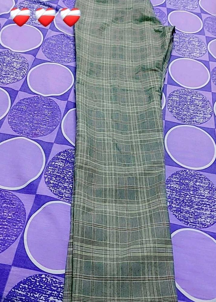 Plaid Trousers Slim Fit