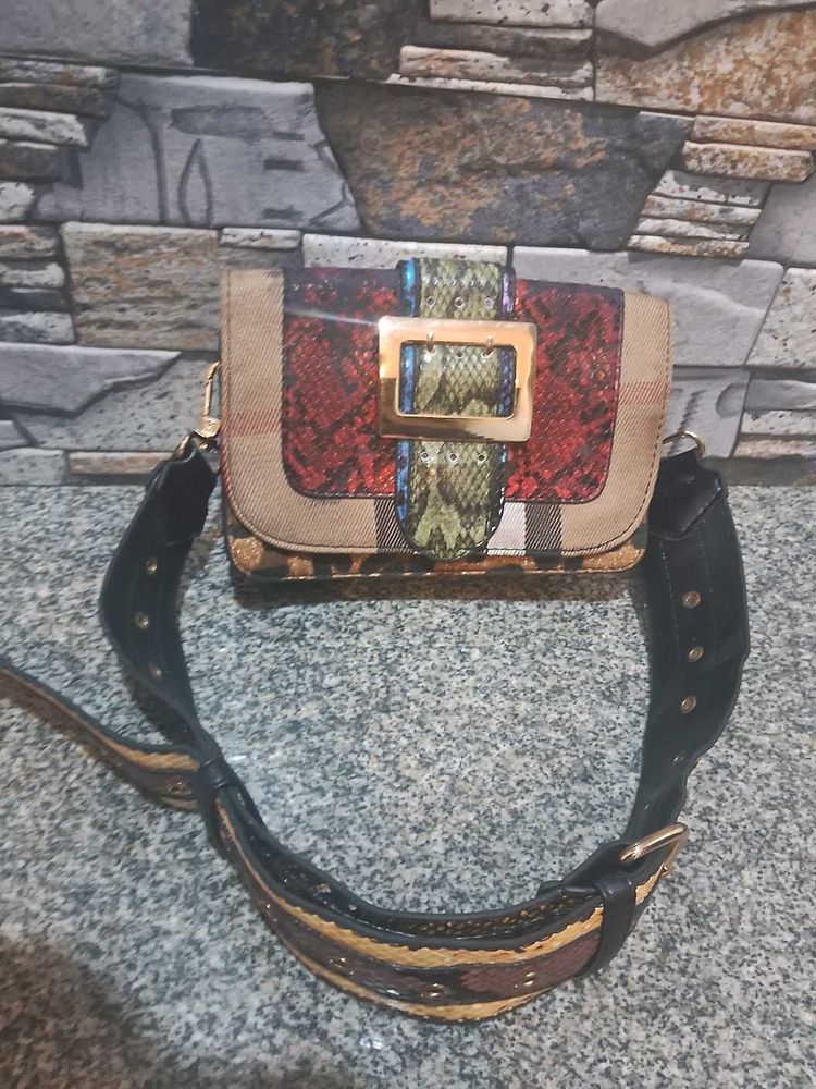 Patchwork Crossbody with gucci dust bag