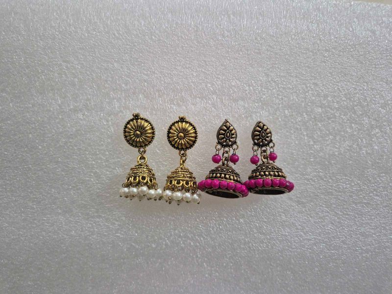 Traditional Jhumka Earrings Set - New