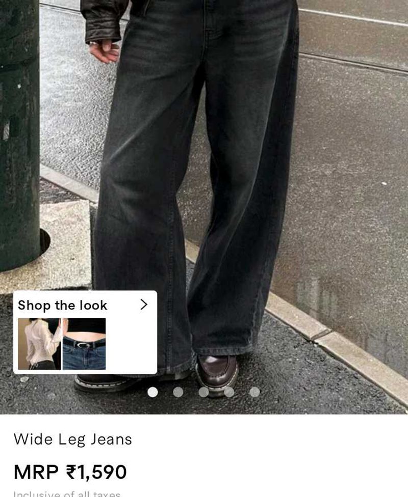 Black washed jeans