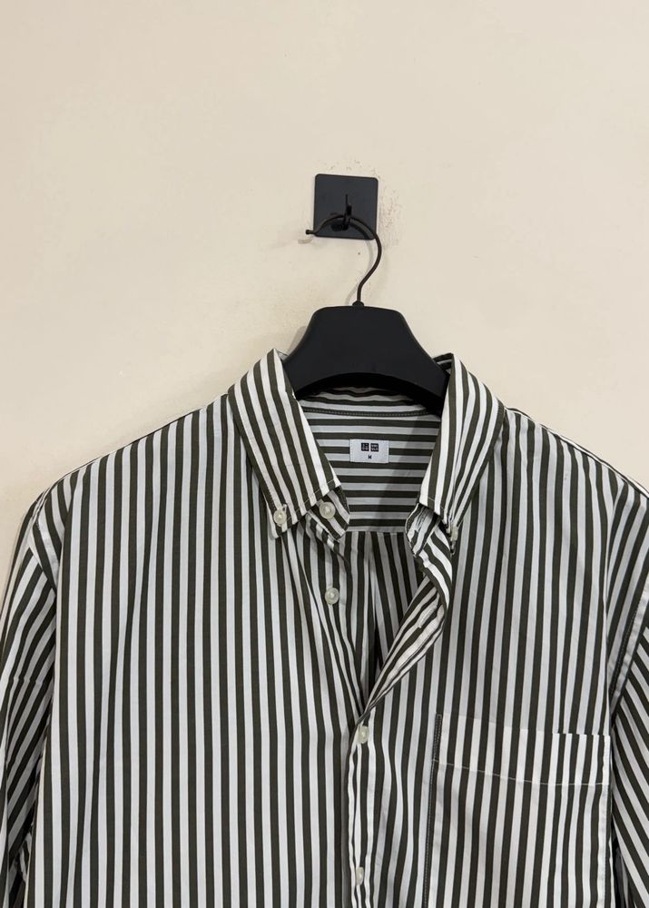 Striped Button-Down Shirt