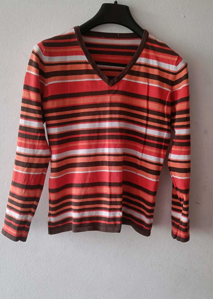 Striped Long Sleeve Warm top
