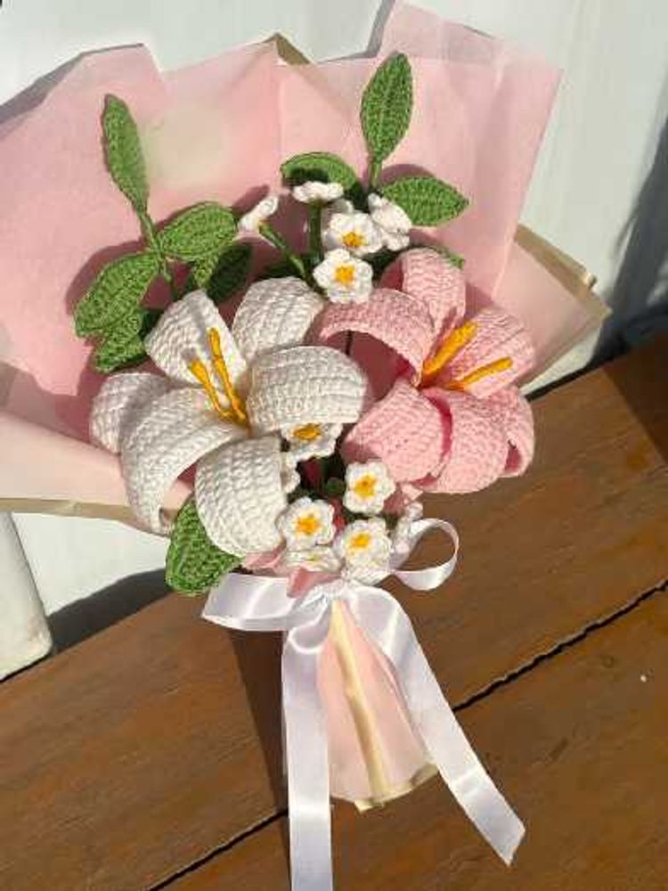 Handmade Crochet Flower Bouquet