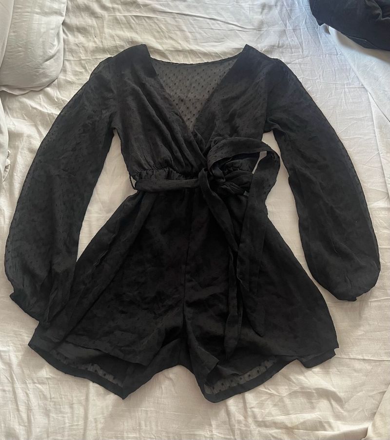 Chic Black Romper