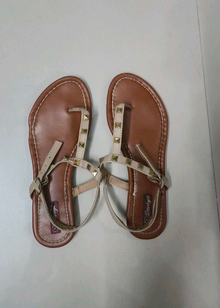 Studded Flat Sandals