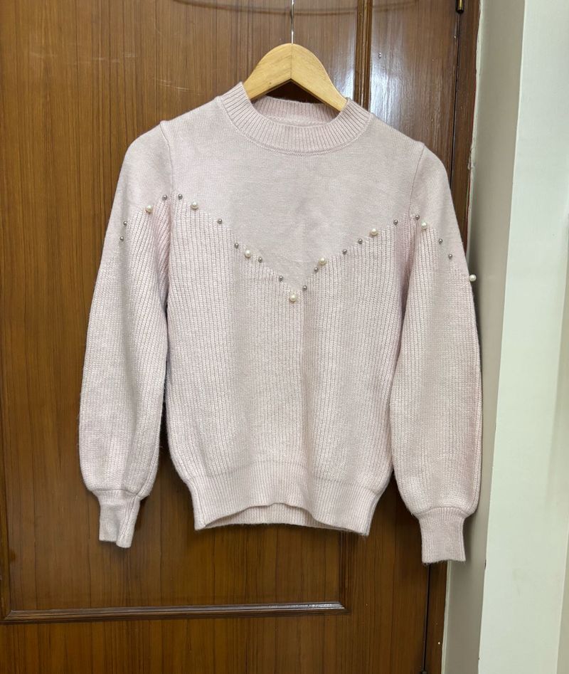 Pearl Baby Pink Sweater