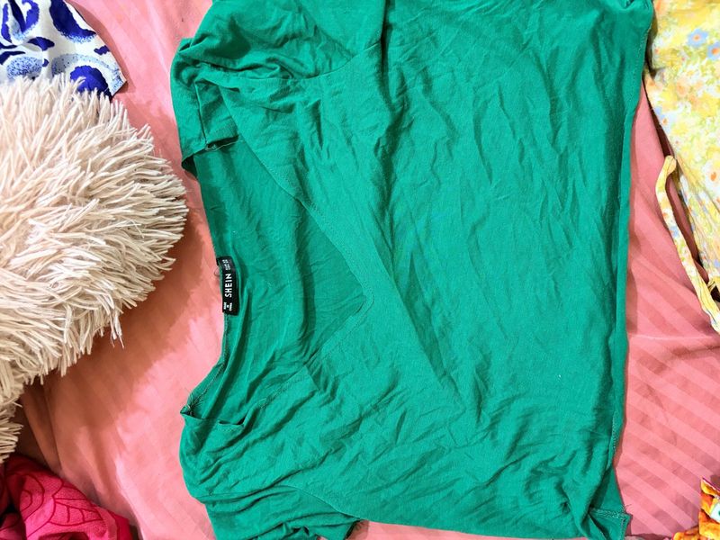 Green Shein Tunic Top