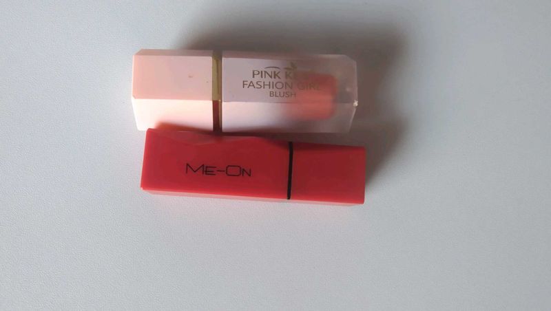 Pink Kiss Strawberry Blush + ME-ON Makeup Combo (P