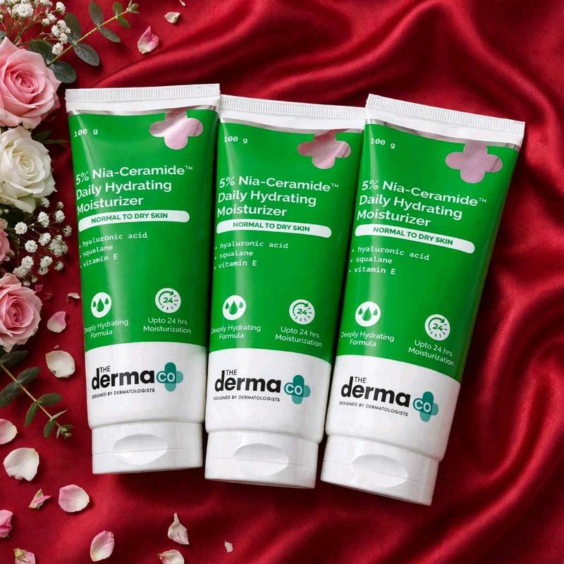Pack of 3 The Derma Co. 5% Nia-Ceramide Daily Hydr