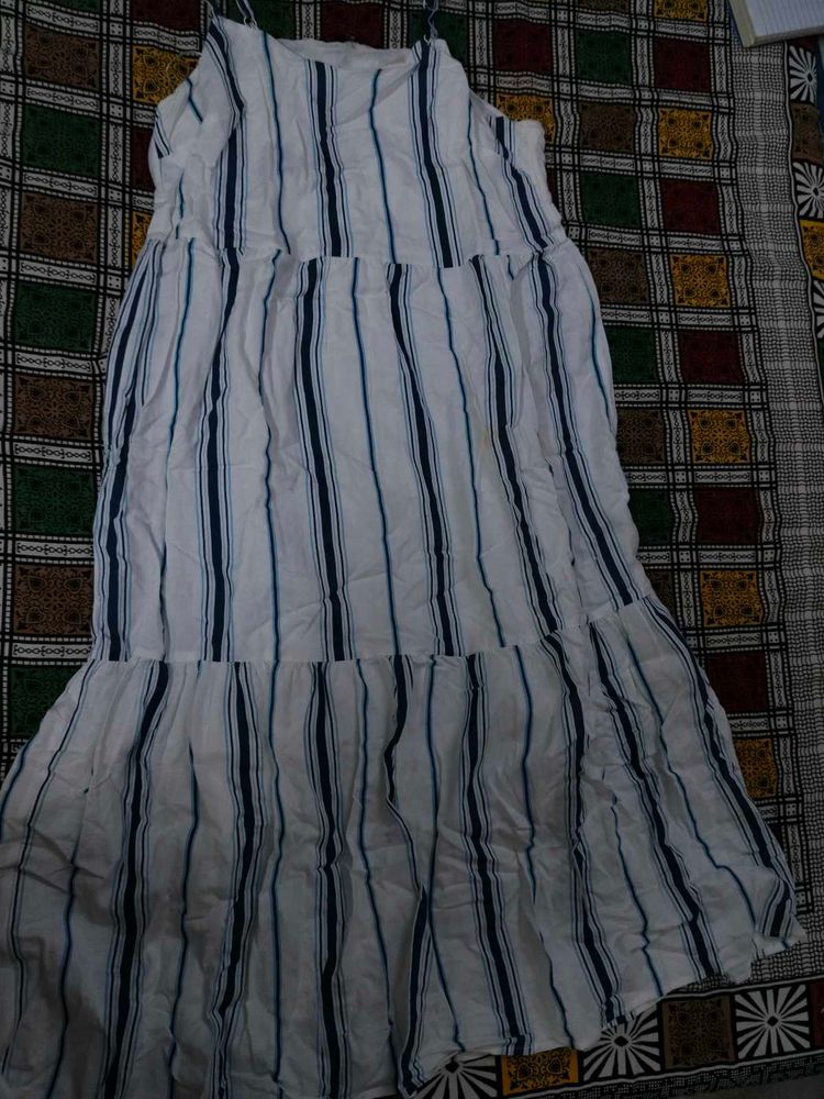 Striped Tiered Maxi Dress