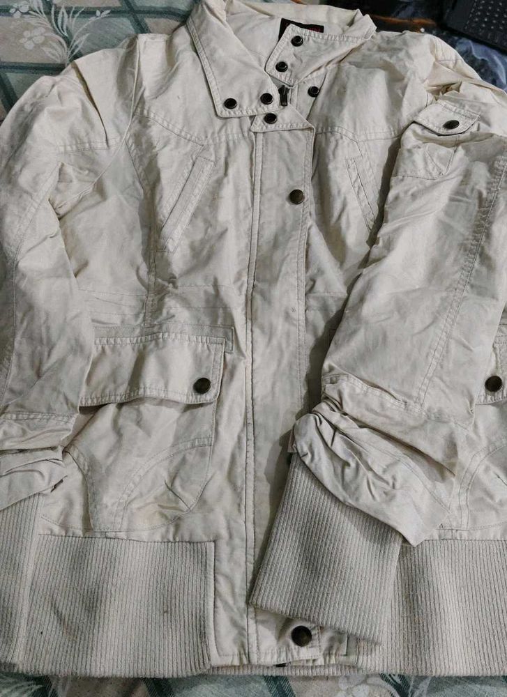 Cream Utility Jacket