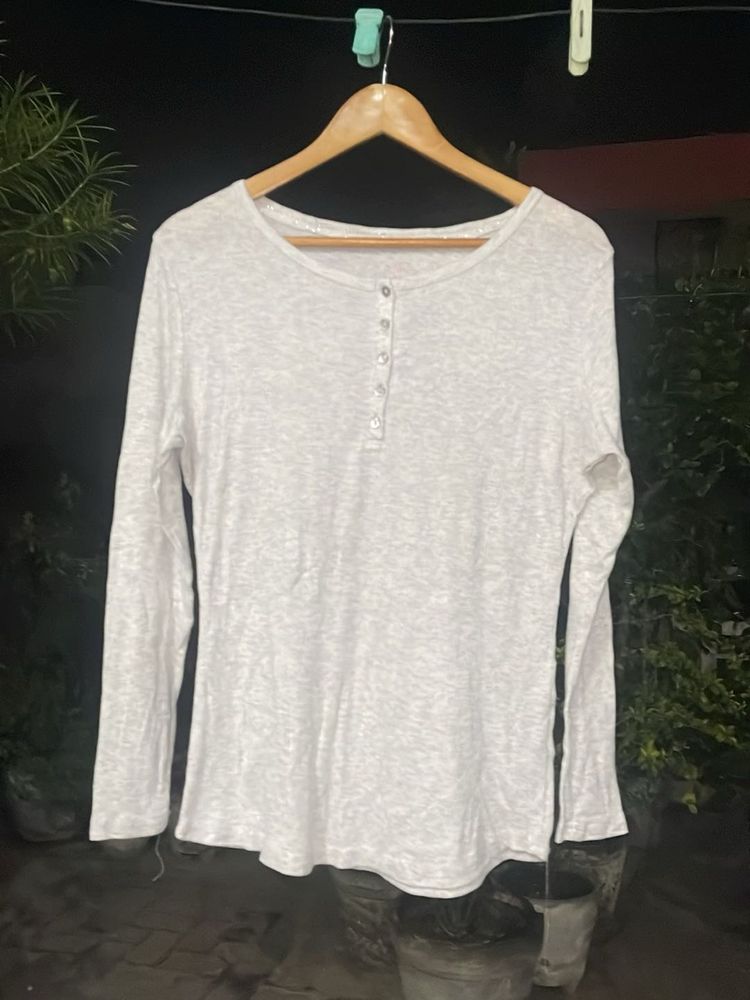 Women's Long Sleeve Henley Top