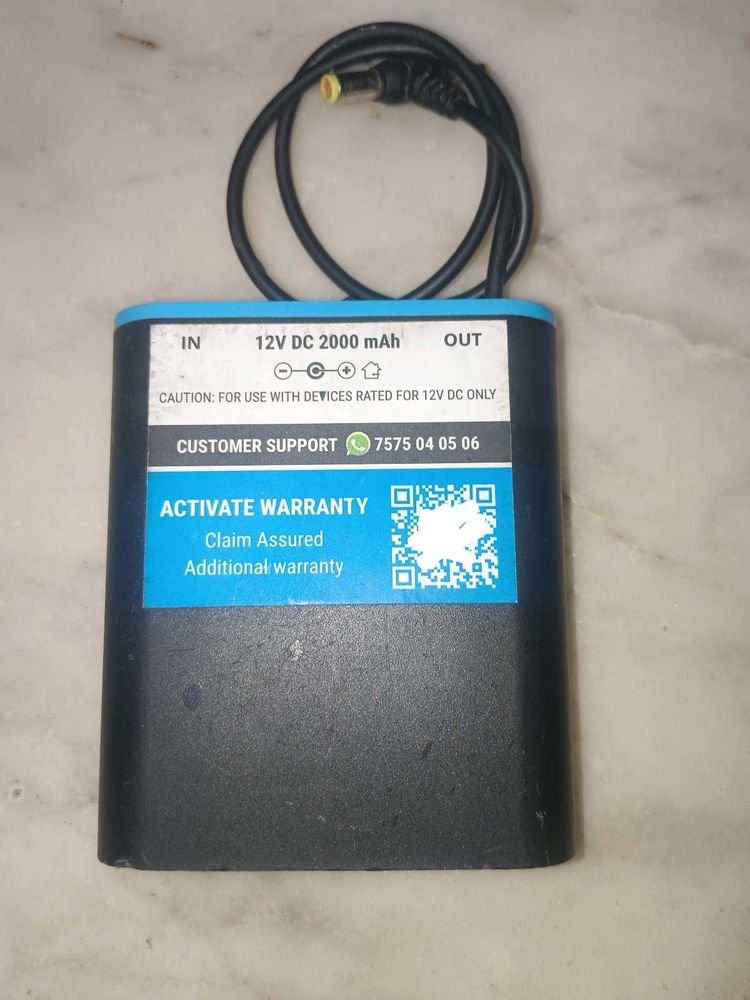 12V DC 2000 mAh MINI UPS