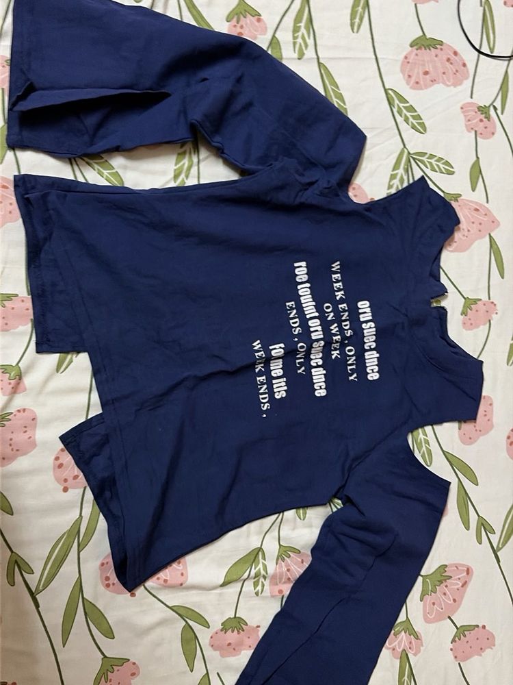 Navy Blue Graphic T-Shirt