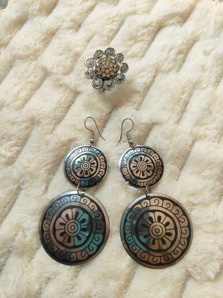 Ring &amp; Earrings Set For Navratri