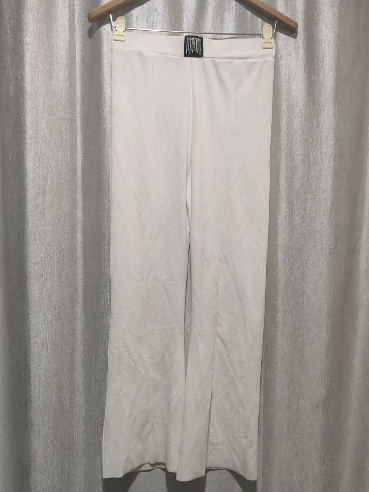 White Flared Leggings