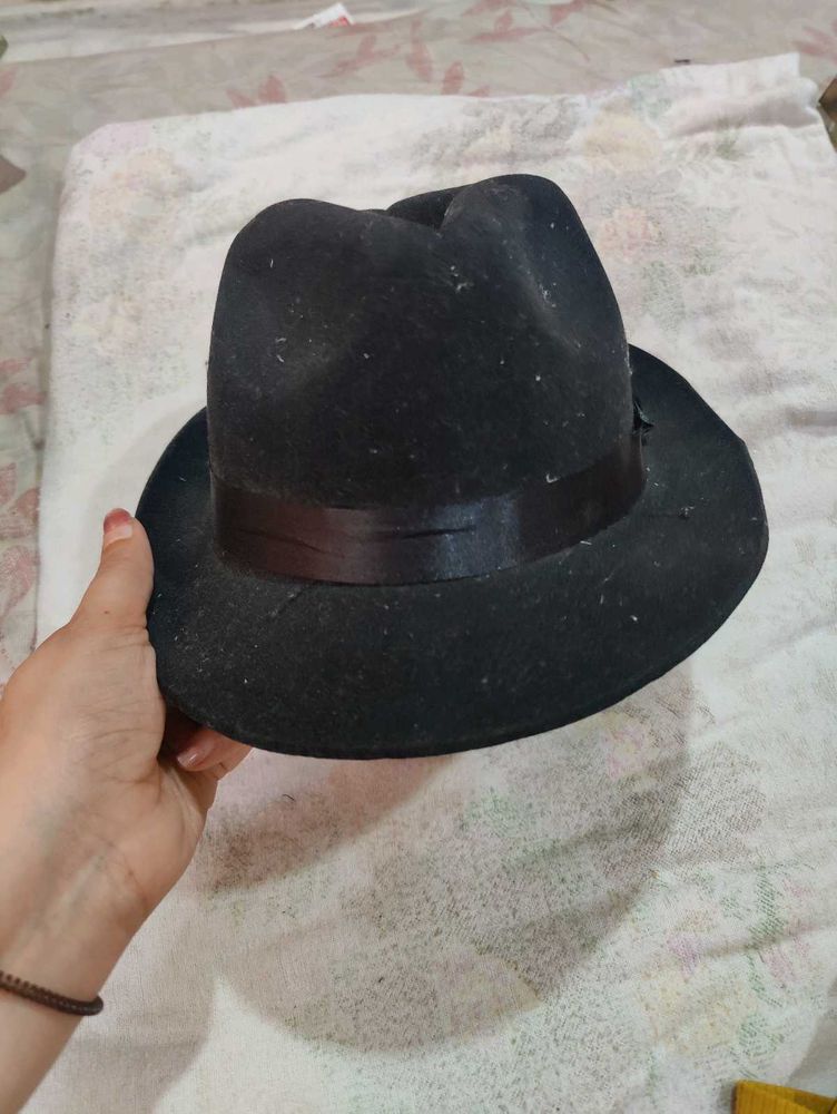 Classic Black Fedora Hat