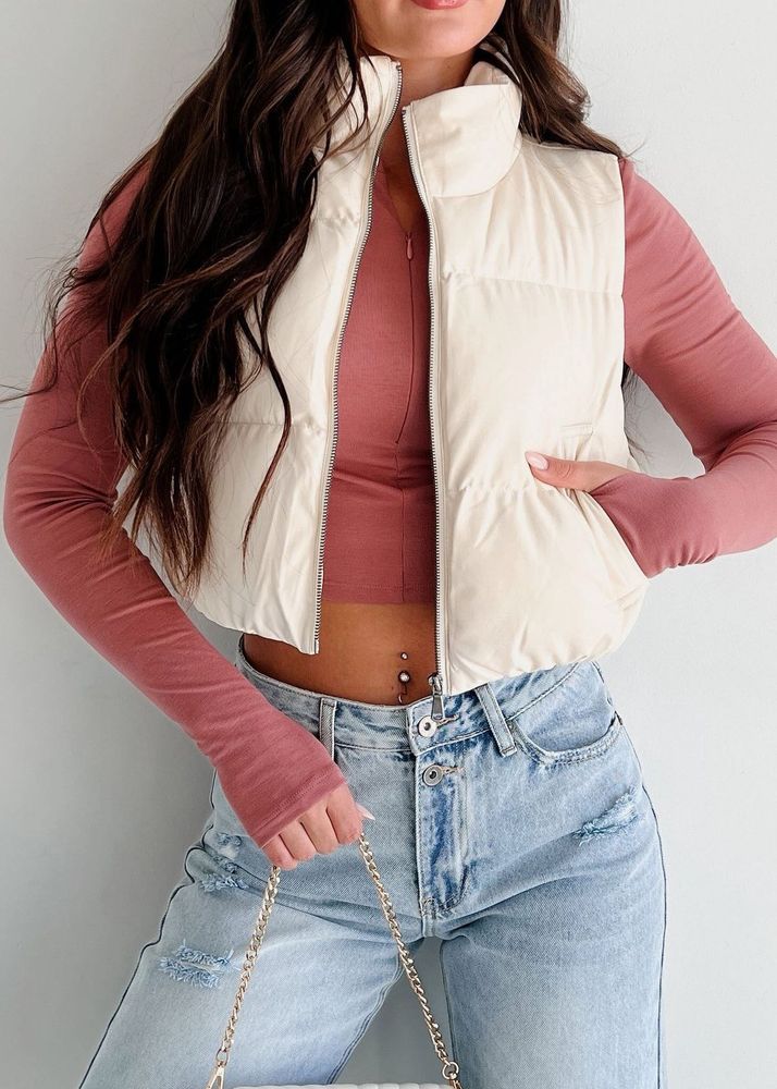 White puffer jacket
