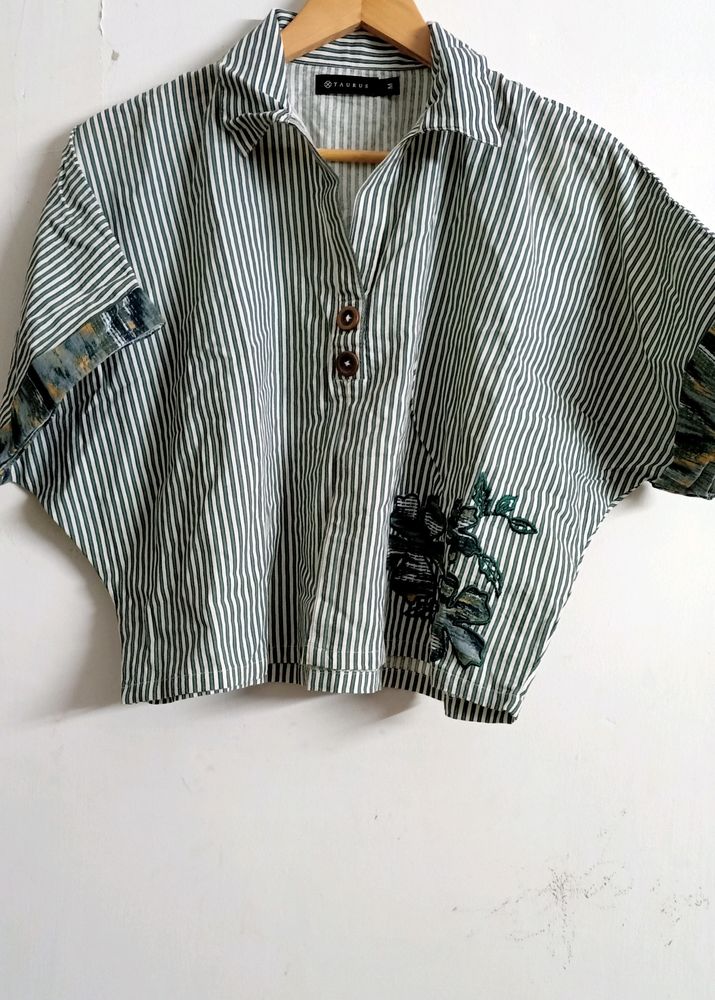 Smart Crop Shirt For Women.