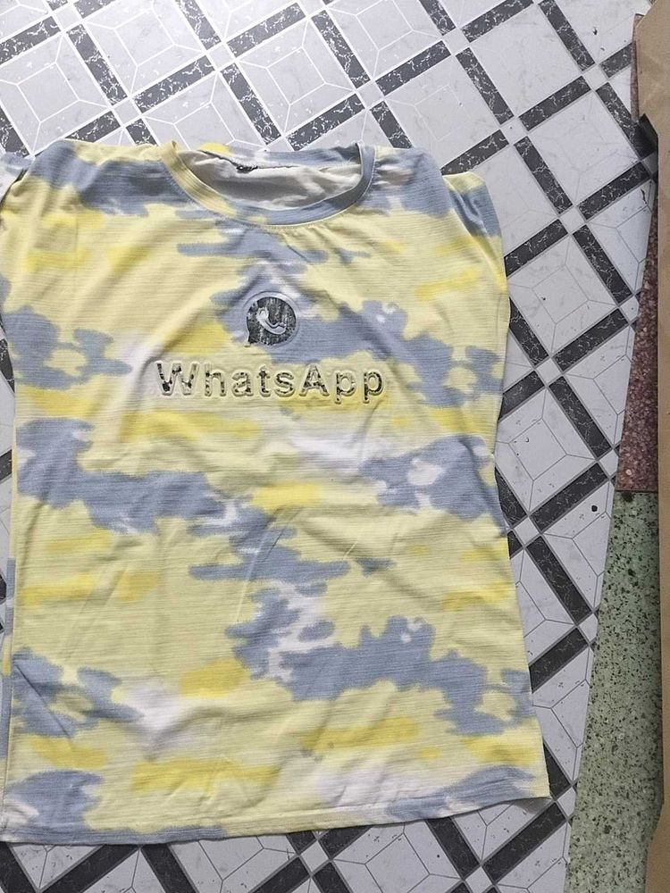 WhatsApp Graphic Print T-Shirt