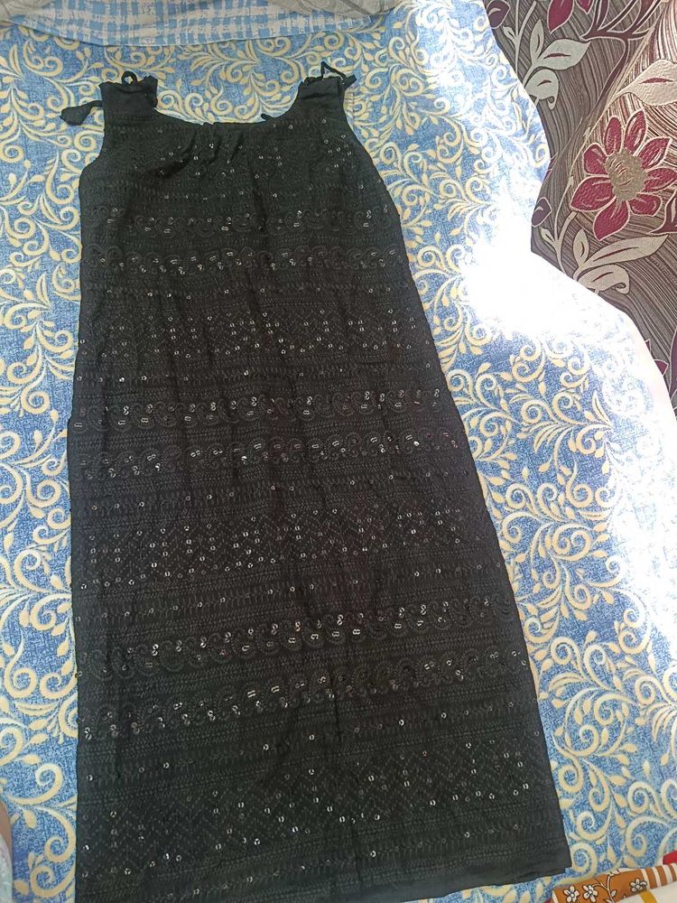 Black Sequined Ethnic kurti