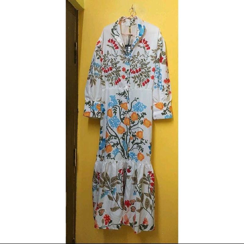 Vibrant Floral Maxi Dress