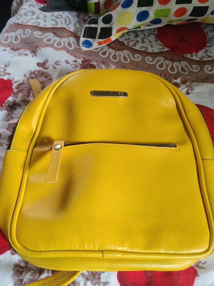 Bright Yellow Backpack