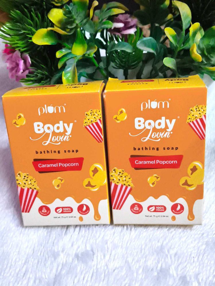 The Plum BodyLovin’ Caramel Popcorn bathing bar is