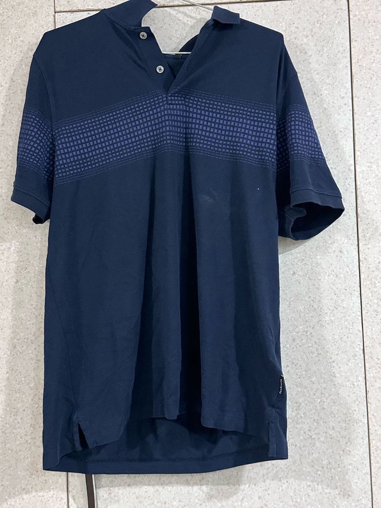 Stylish Navy Blue Polo Shirt