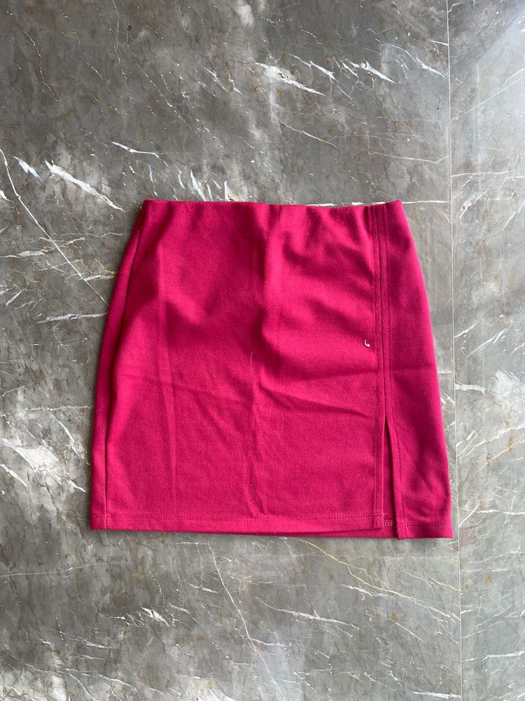 Chic Pink Mini Skirt