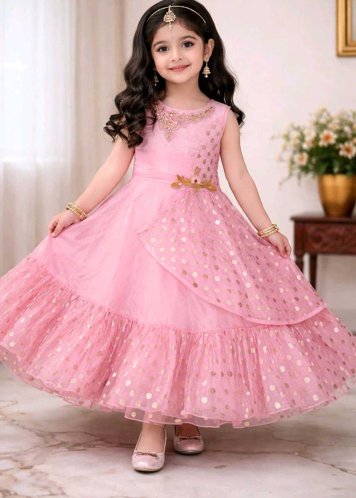 Pretty Pink Party Dress for Girls