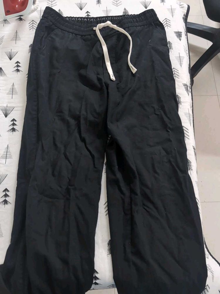 Comfortable Black Wide-Leg Pants