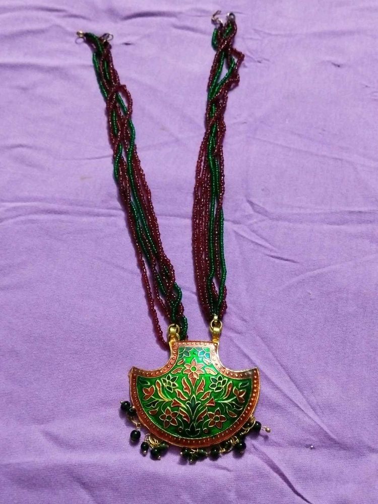 Exquisite Traditional Beaded Necklace