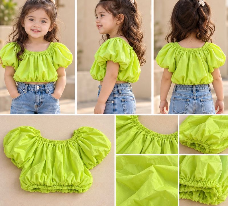 Neon Yellow Cropped top