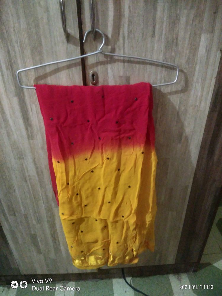 Red &amp; Yellow saree