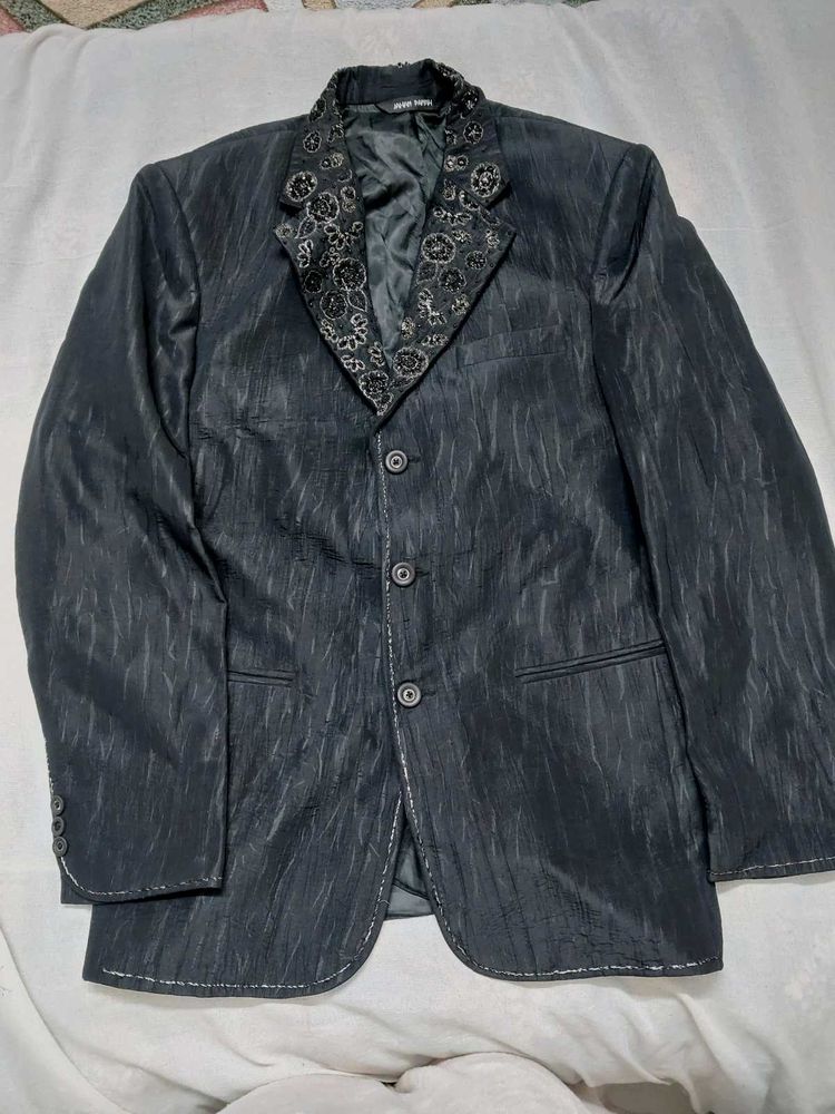 Unisex Embroidered Wedding Coat