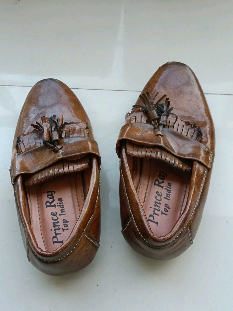 Stylish Men's Brown Tassel Loafers