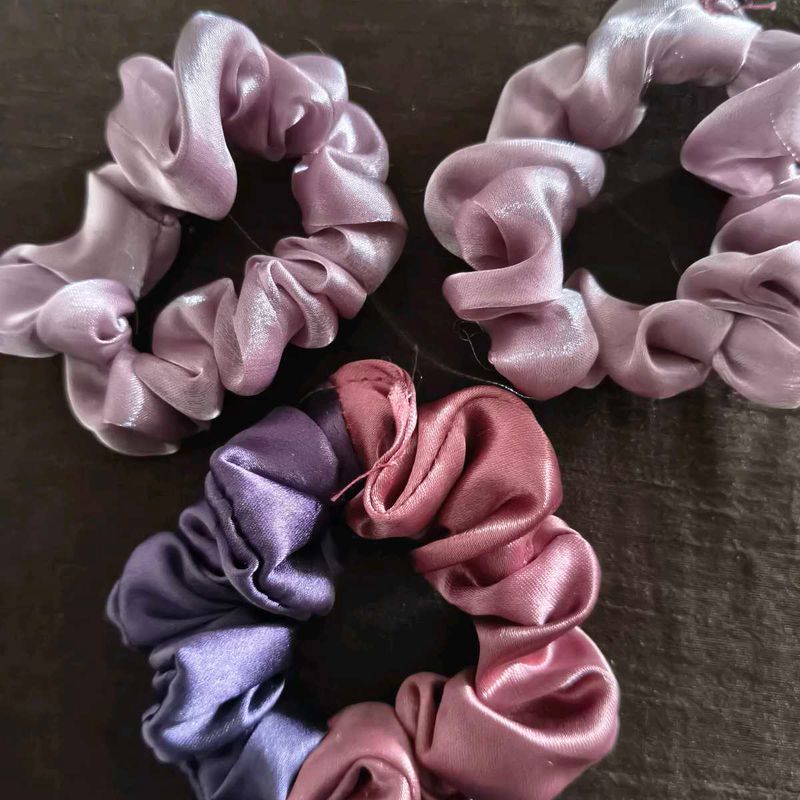 Set of 3 Satin Scrunchies