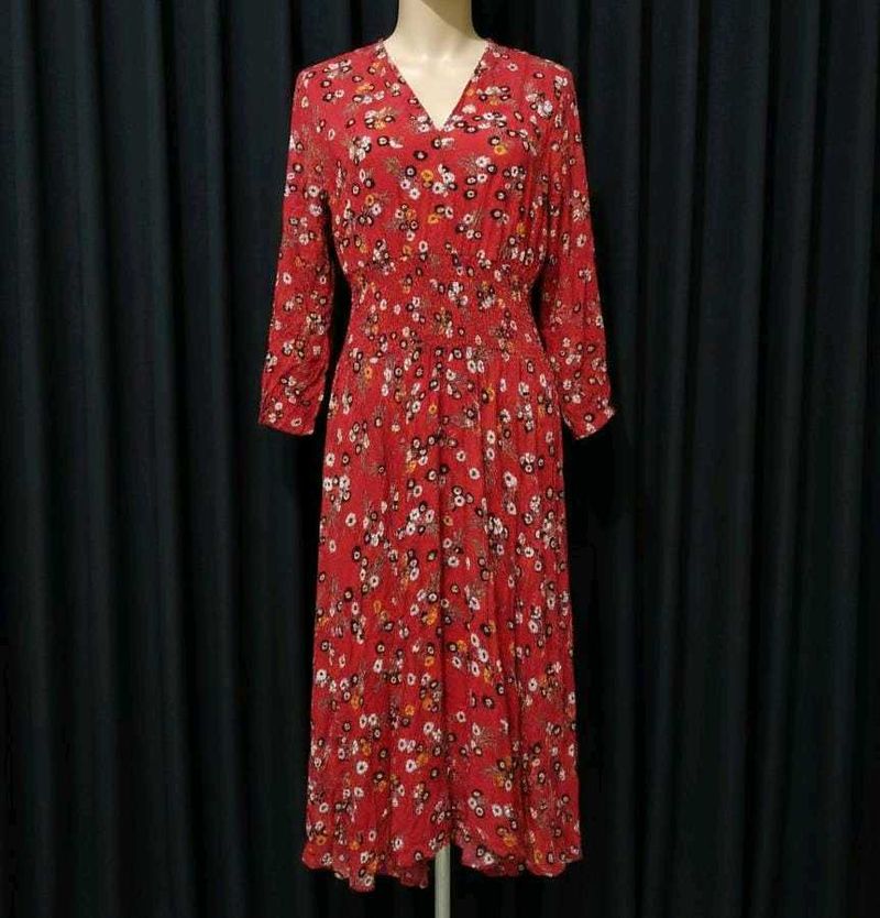 Floral Print Midi Dress