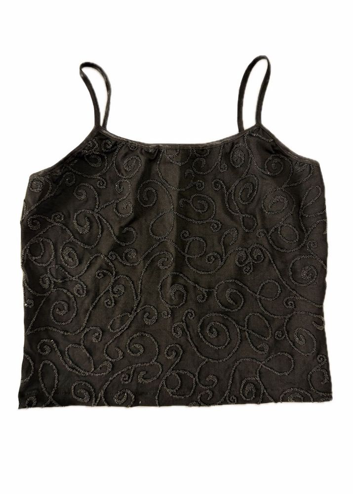 Embellished Spaghetti Strap Tank Top