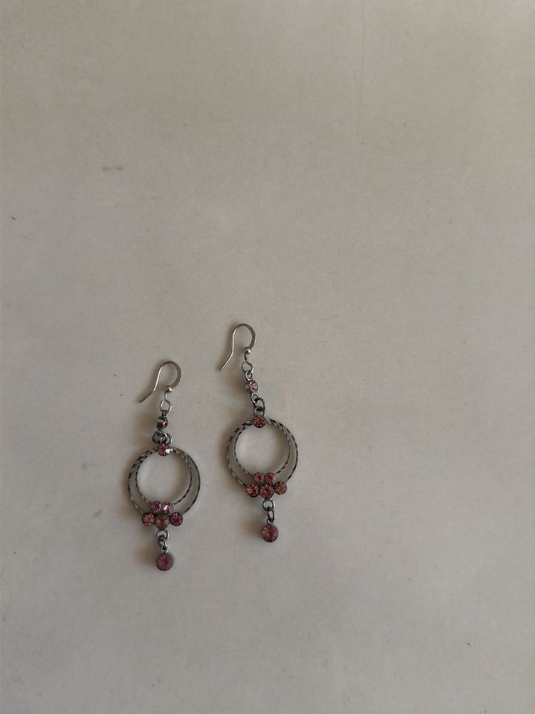 Elegant Circle Drop Earrings