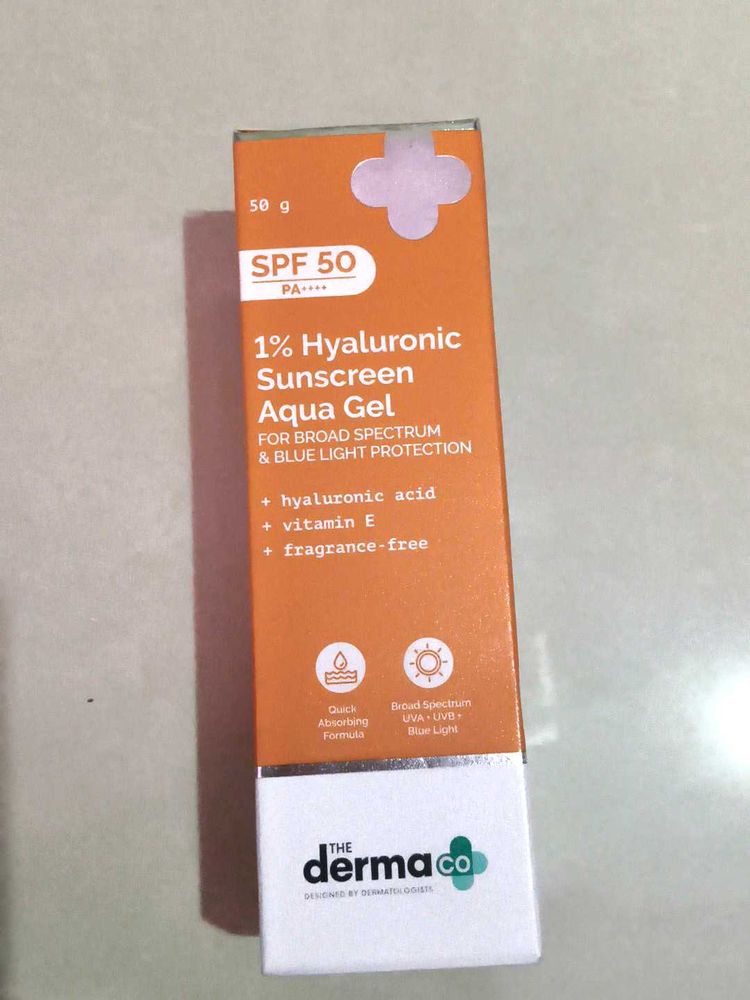 The Derma Co. Hyaluronic Sunscreen Aqua Gel SPF 50