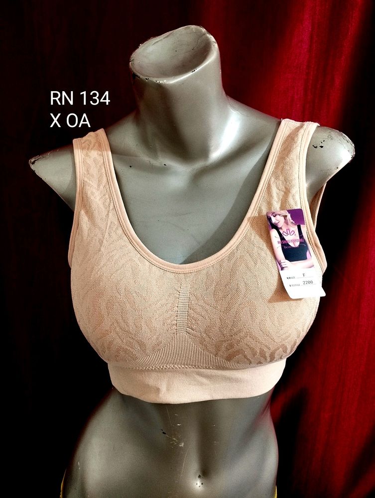 134 - Jacquard Fabric 3Hook Bra