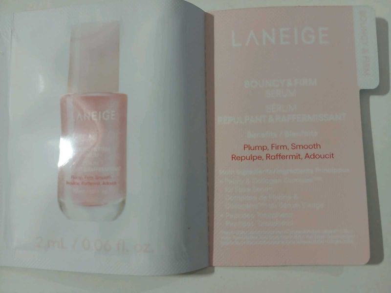 Laneige Bouncy firm Serum &amp; sleeping mask Samp