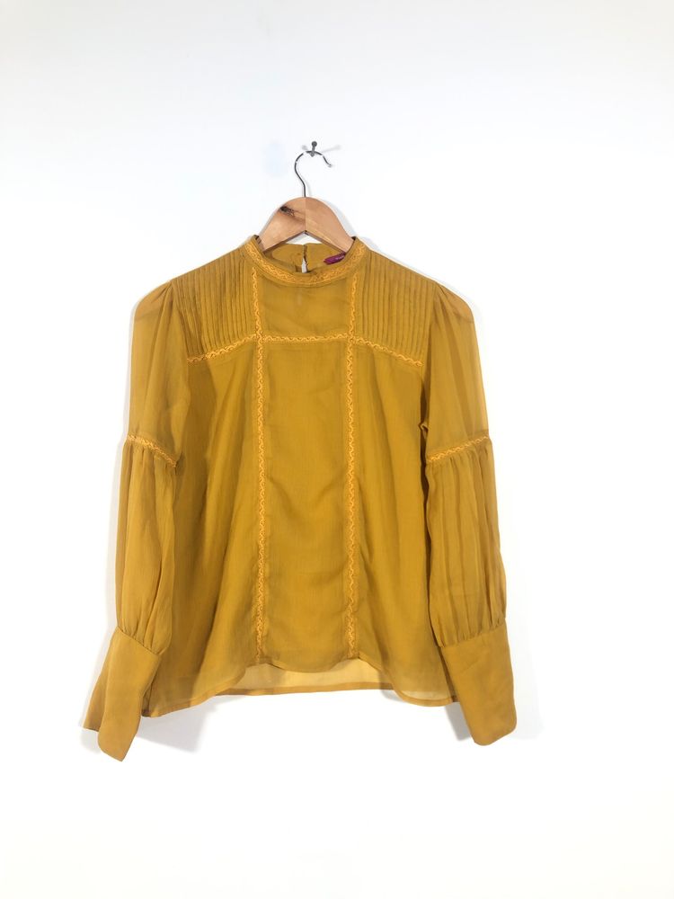 Mustard Yellow Casual Top(Women’s)