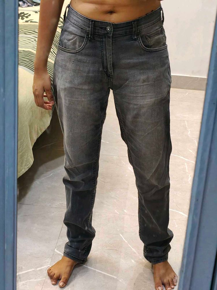 Stylish Grey Wash Jeans