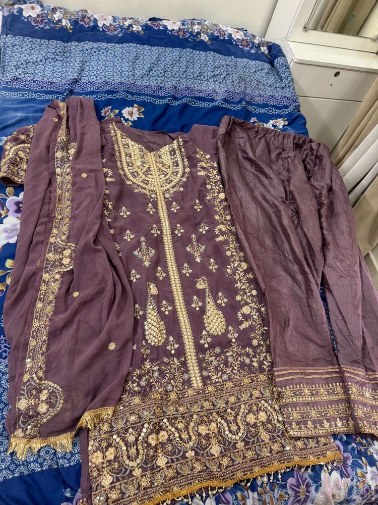 Lavender Pakistani Suit