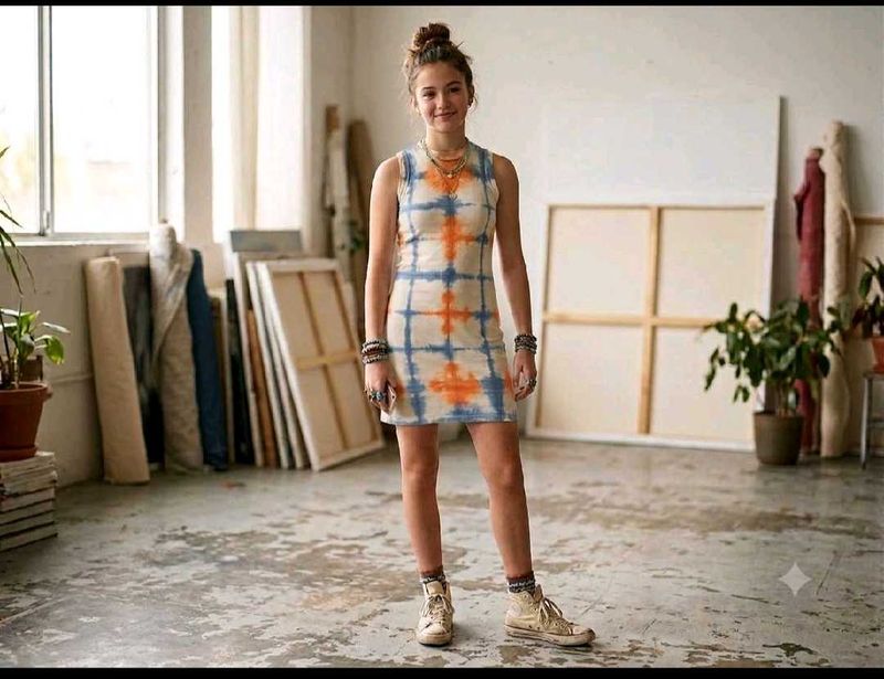 Tie-Dye Mini Dress