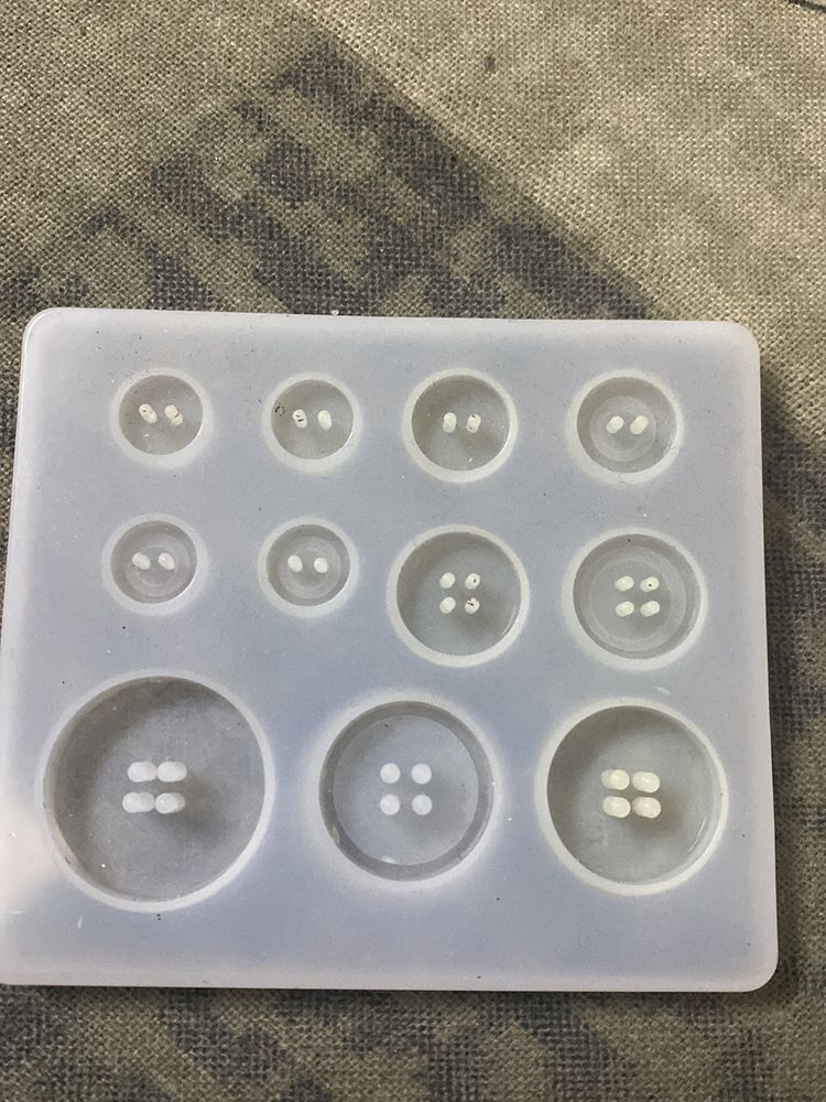 Button Mould Silicon Jewellery Making For ResinArt